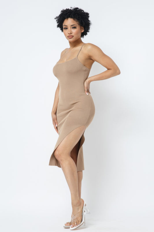 Side Slit Cami Dress | Mixtshop LLC