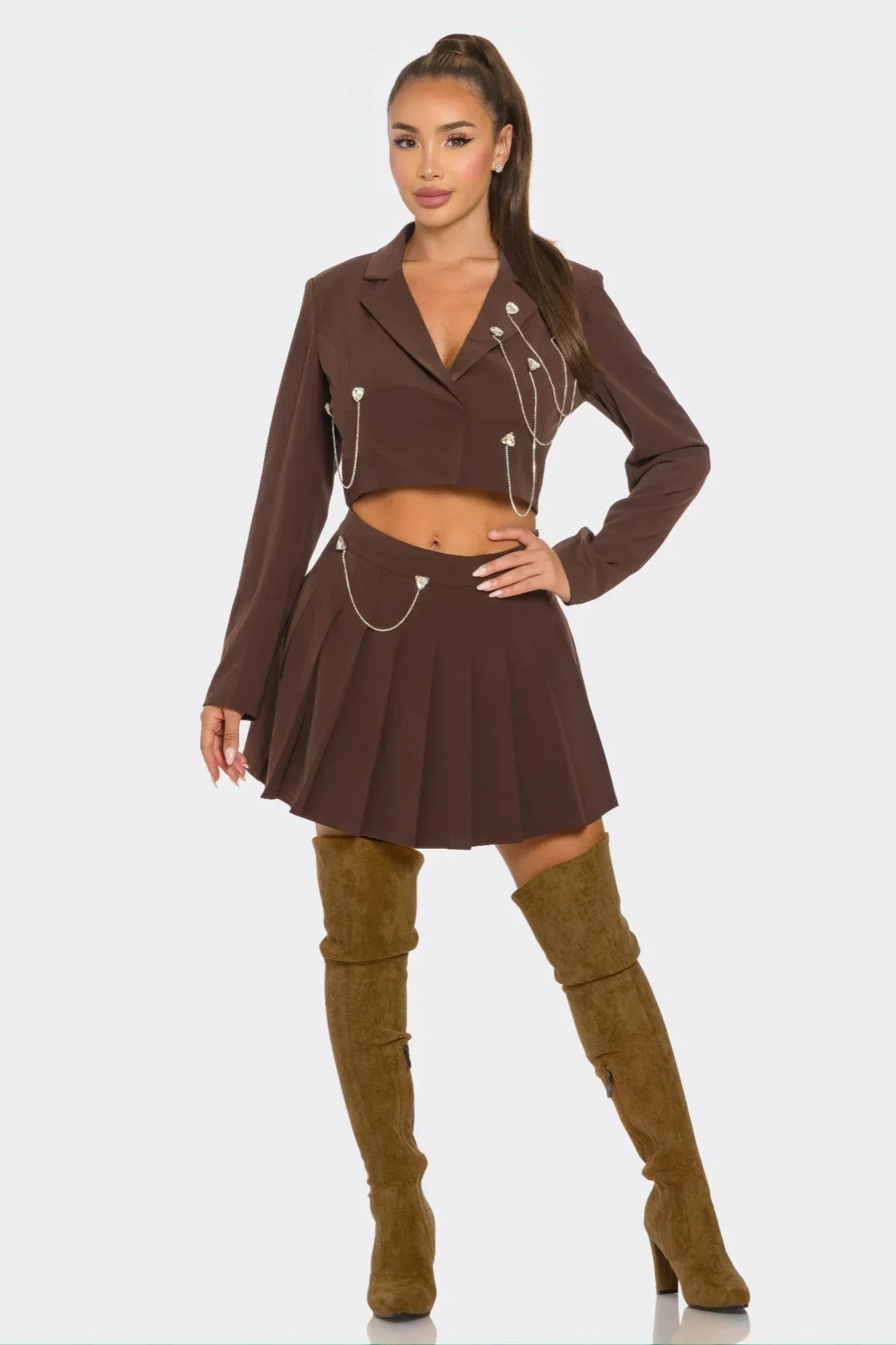 Pleated Skirt Set Secondary image