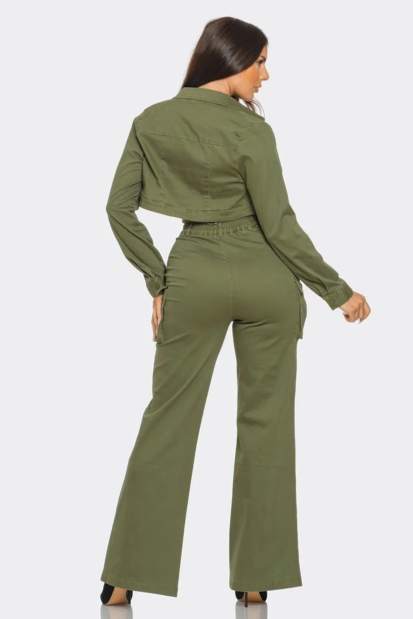 Crop Jacket 3pcs Set | Mixtshop LLC