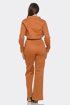 Crop Jacket 3pcs Set | Mixtshop LLC