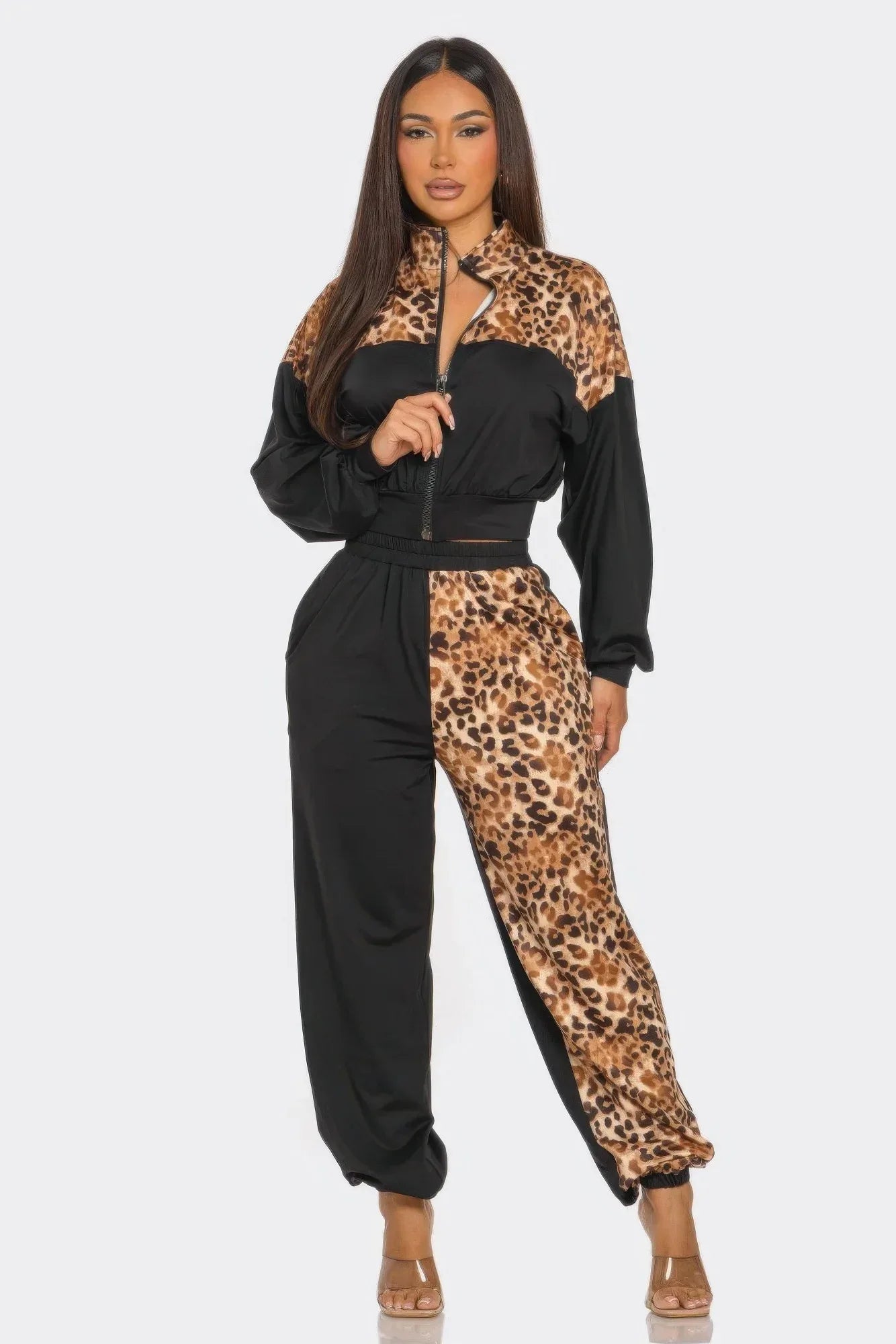 Animal Print Jogger Set | Mixtshop LLC Main image