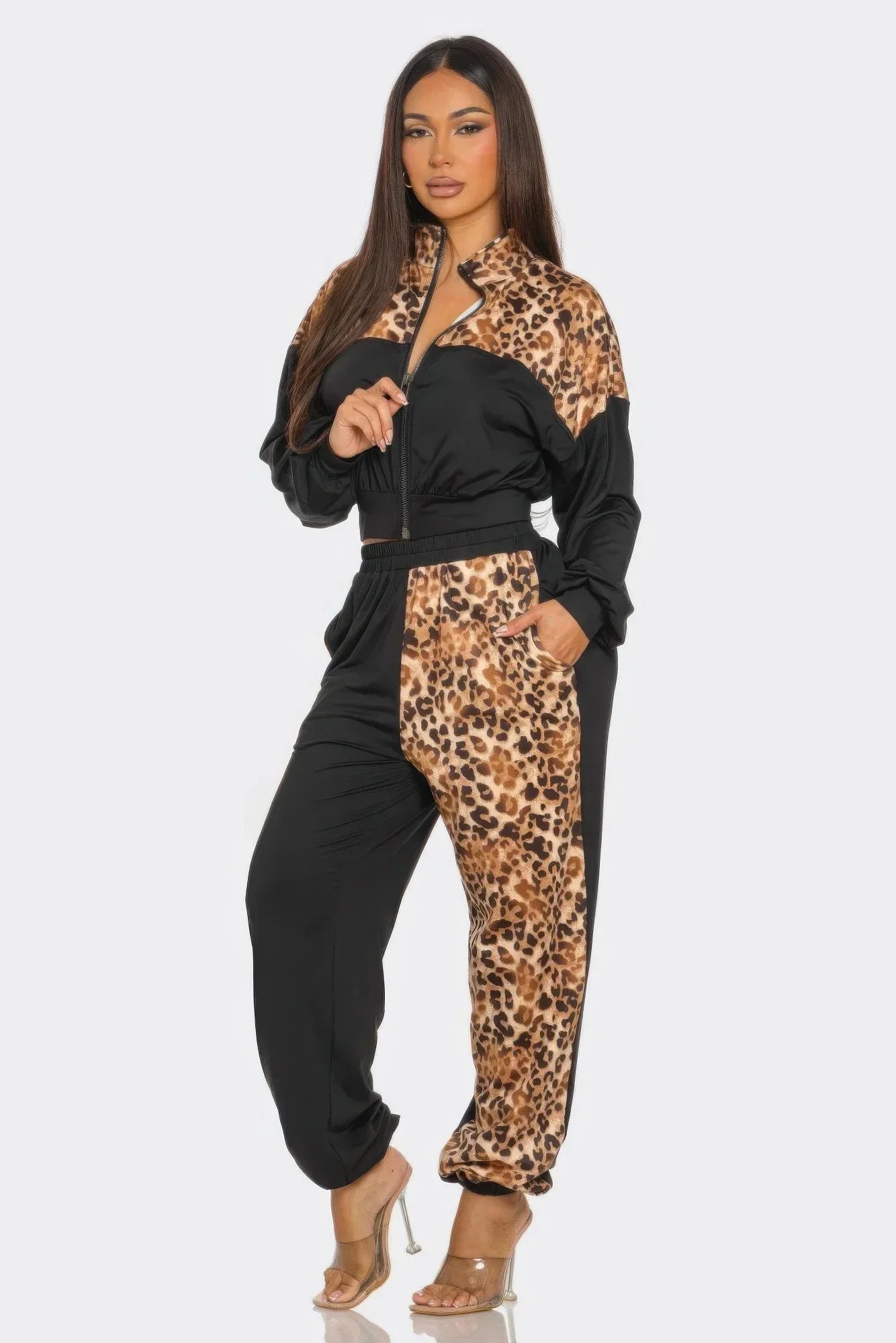 Animal Print Jogger  Set Secondary image