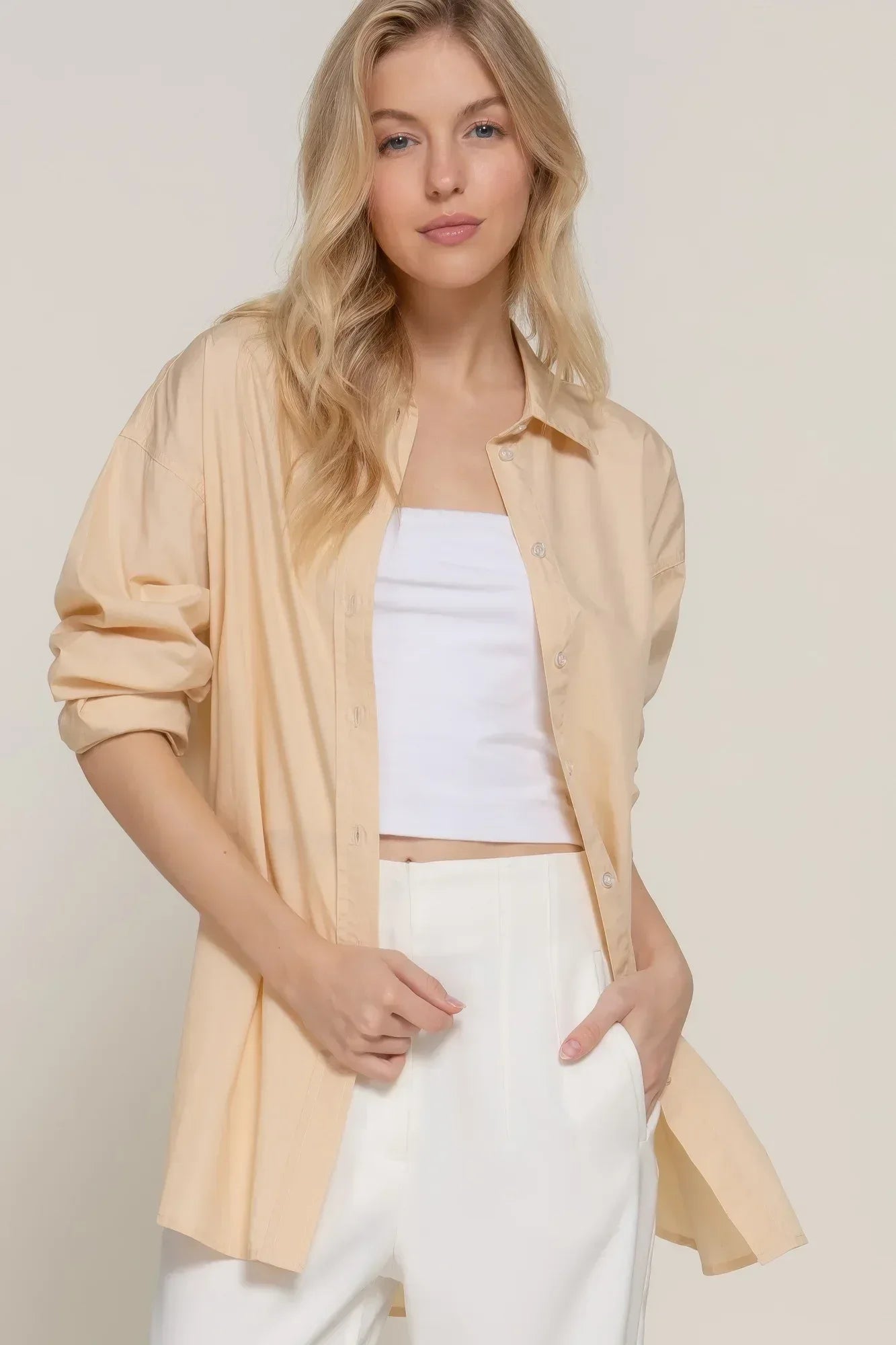Long Sleeve Loose Fit Shirt | Mixtshop LLC Main image