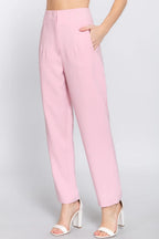 High Waist Pintuck Detail Long Pants | Mixtshop LLC