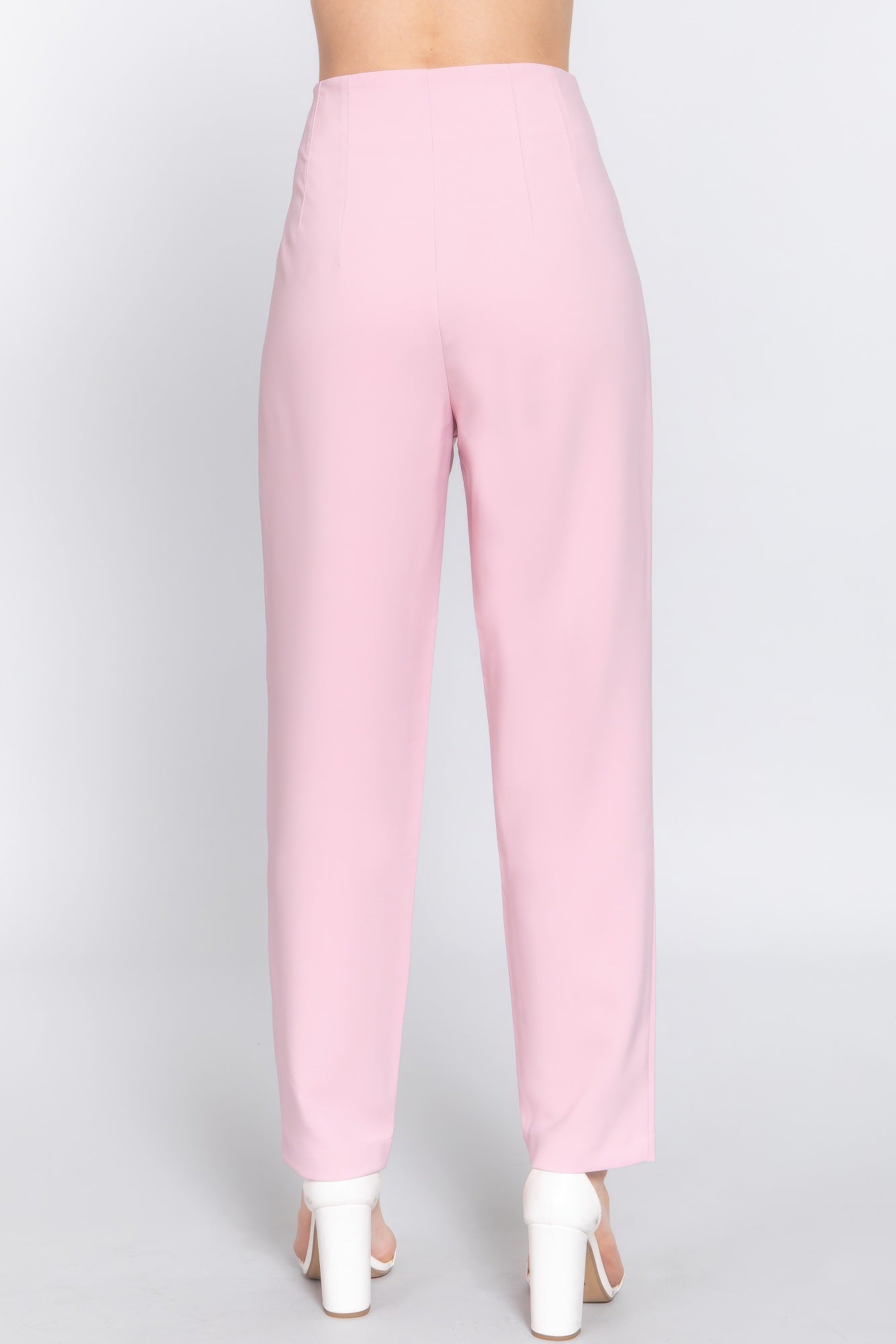 High Waist Pintuck Detail Long Pants | Mixtshop LLC