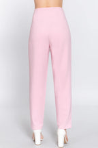 High Waist Pintuck Detail Long Pants | Mixtshop LLC