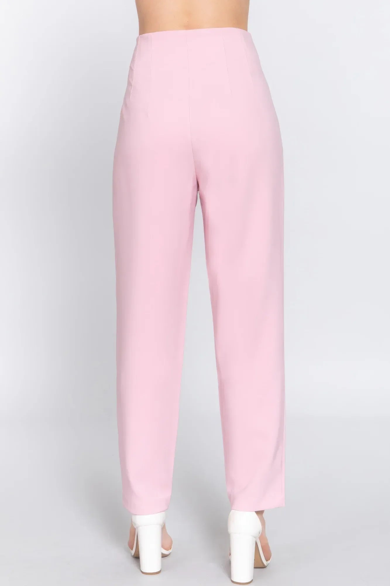 High Waist Pintuck Detail Long Pants | Mixtshop LLC