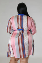 Long Sleeves Non-stretch Dress | Mixtshop LLC