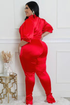 Two Piece Set, Semi-stretch Bodysuit | Mixtshop LLC