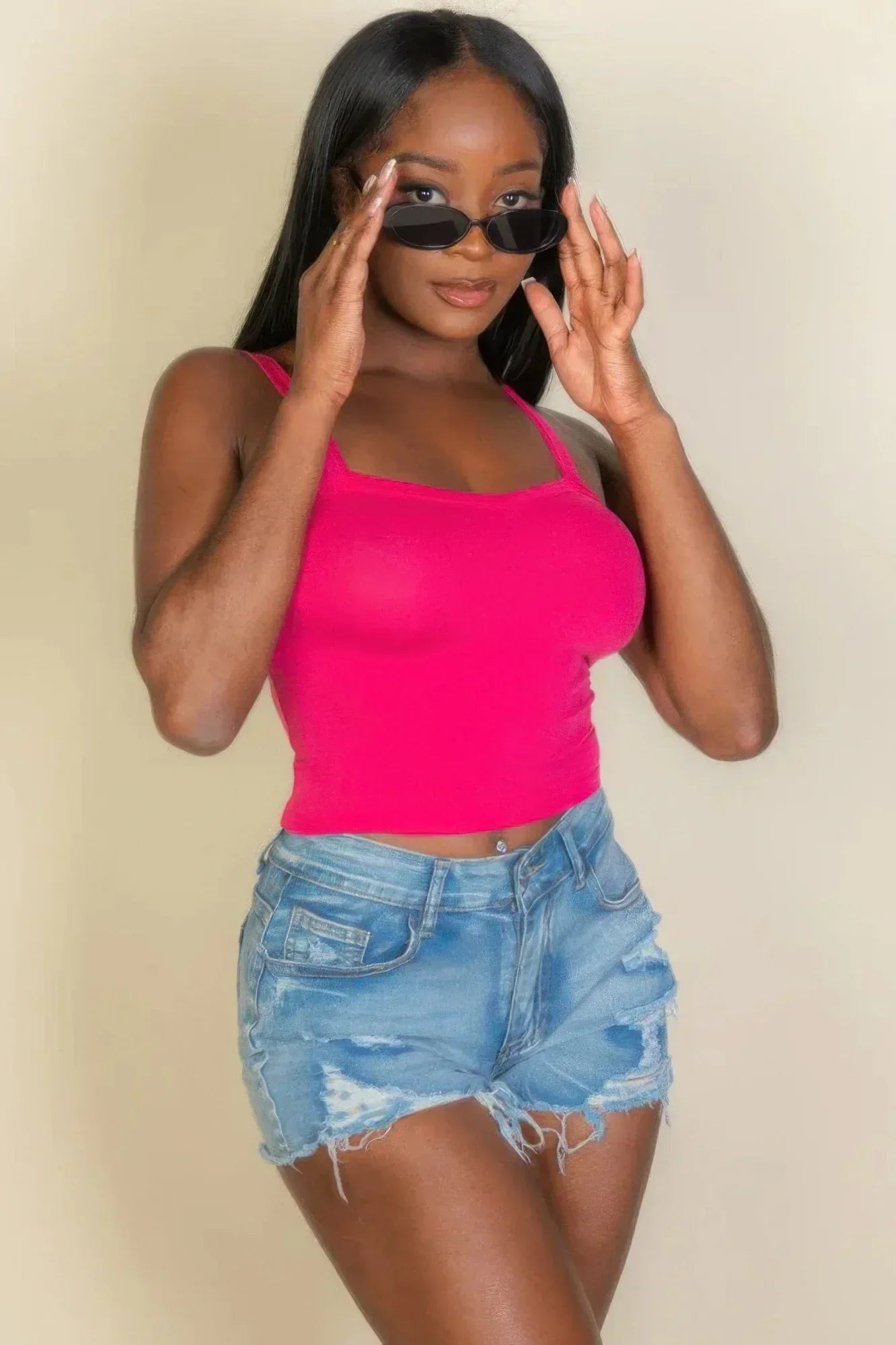 Solid Strap Tank Top | Mixtshop LLC