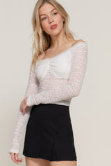 Off The Shoulder Stretch Lace Top | Mixtshop LLC