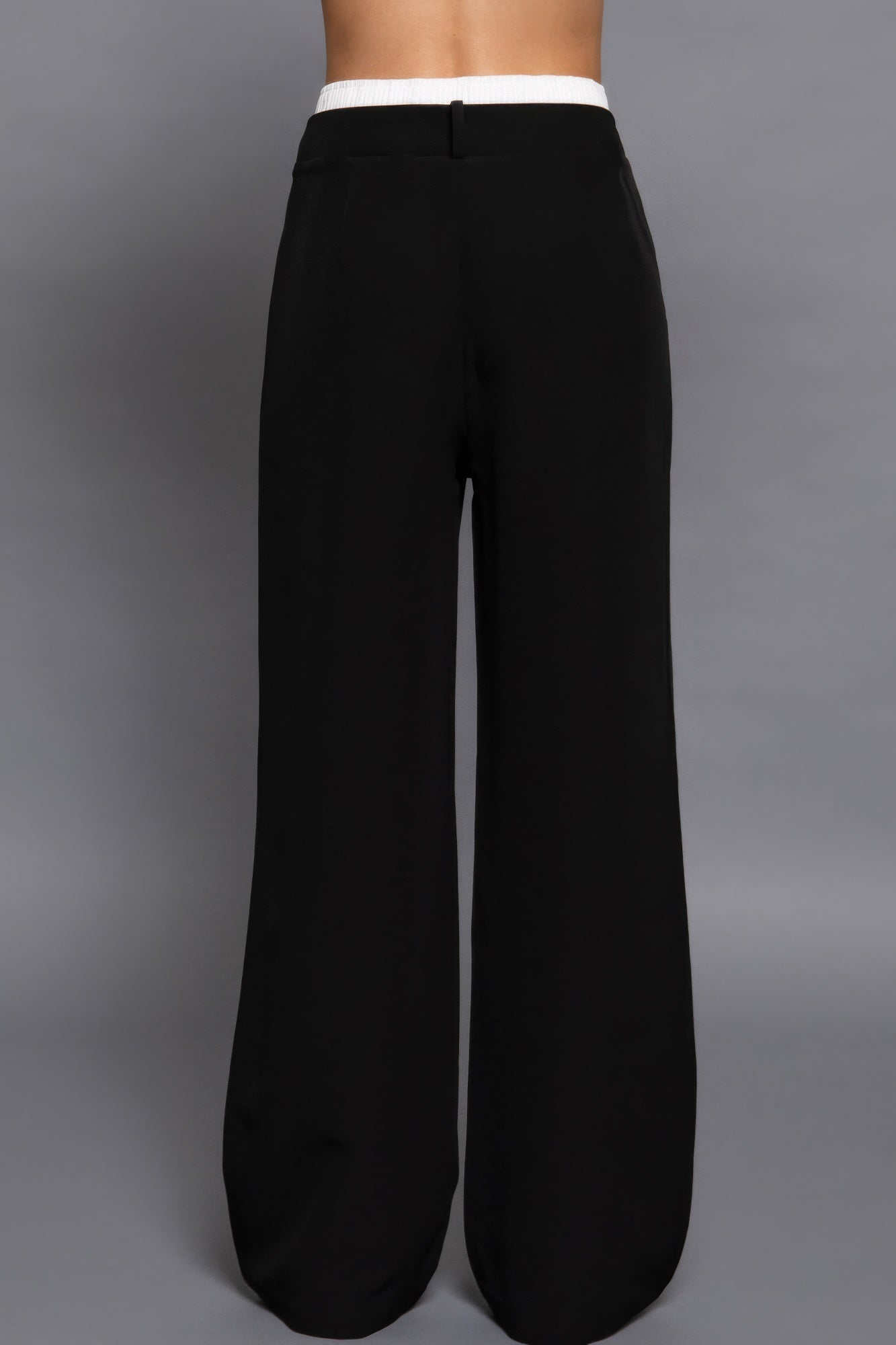 Contrast Waist Boxer Straight Long Pants | Mixtshop LLC