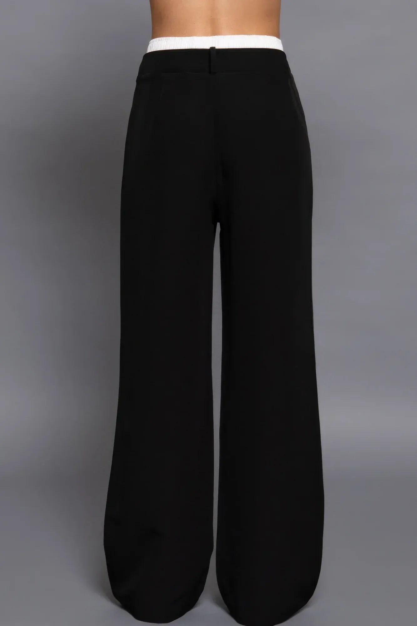 Contrast Waist Boxer Straight Long Pants | Mixtshop LLC