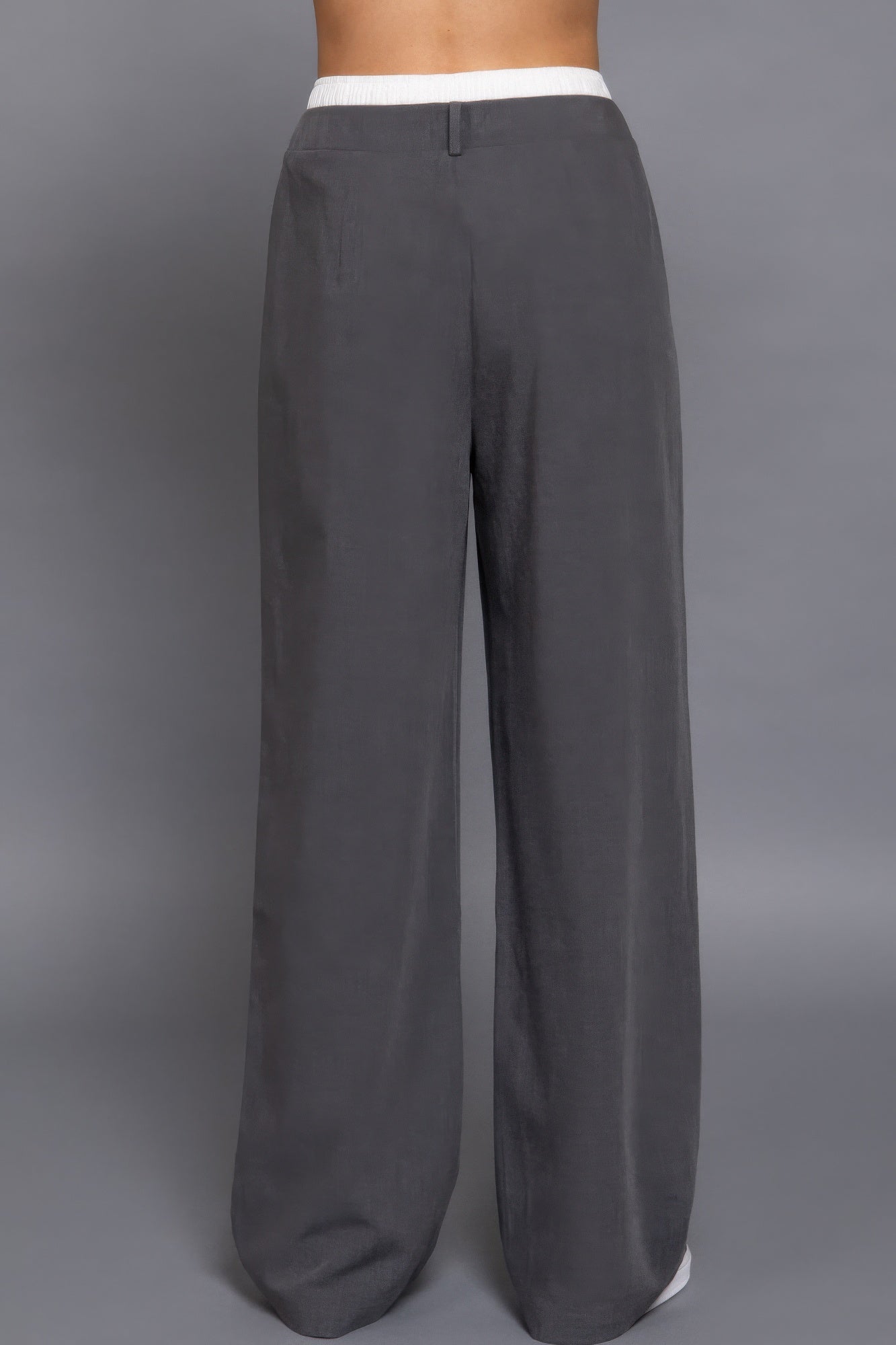 Contrast Waist Boxer Straight Long Pants | Mixtshop LLC