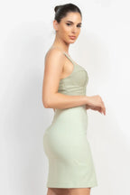 Sleeveless Line Detailed Bustier Tank Top | Mixtshop LLC