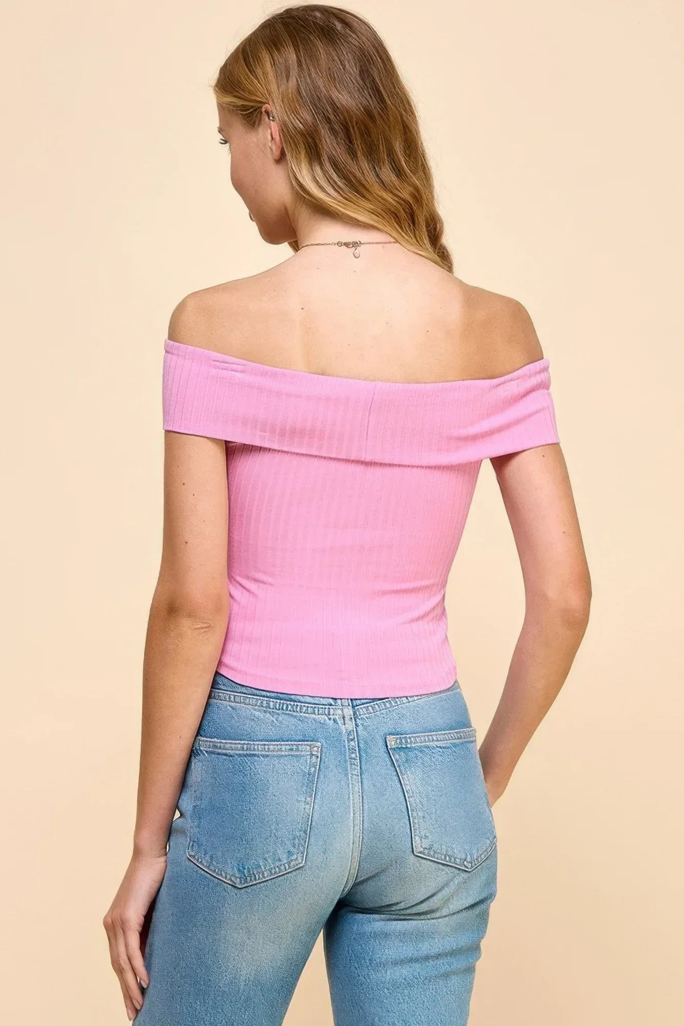 Off Shoulder Ribbed Top | Mixtshop LLC