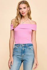 Off Shoulder Ribbed Top | Mixtshop LLC