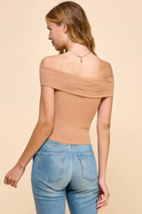 Off Shoulder Ribbed Top | Mixtshop LLC
