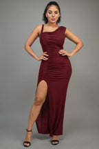 Glitter Slitted Dress | Mixtshop LLC