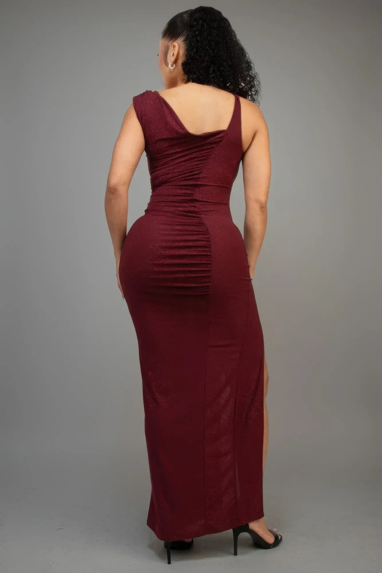 Glitter Slitted Dress | Mixtshop LLC