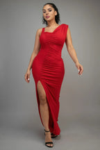 Glitter Slitted Dress | Mixtshop LLC