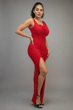 Glitter Slitted Dress | Mixtshop LLC