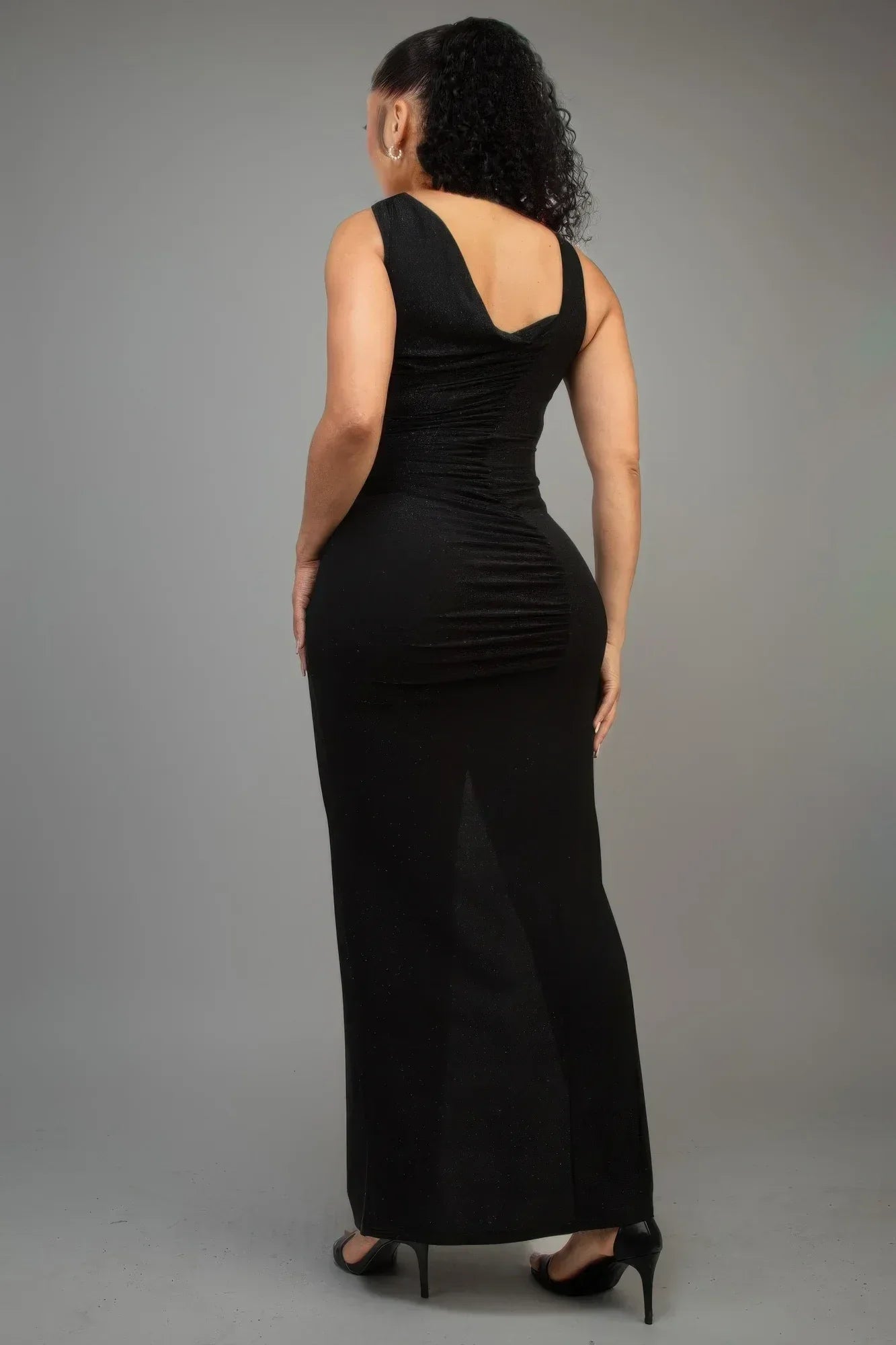 Glitter Slitted Dress | Mixtshop LLC
