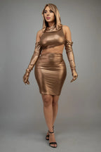 Short Dress With Gloves & Hoodie | Mixtshop LLC