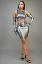 Short Dress With Gloves & Hoodie | Mixtshop LLC