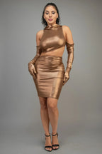 Short Dress With Gloves & Hoodie | Mixtshop LLC