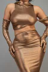 Short Dress With Gloves & Hoodie | Mixtshop LLC