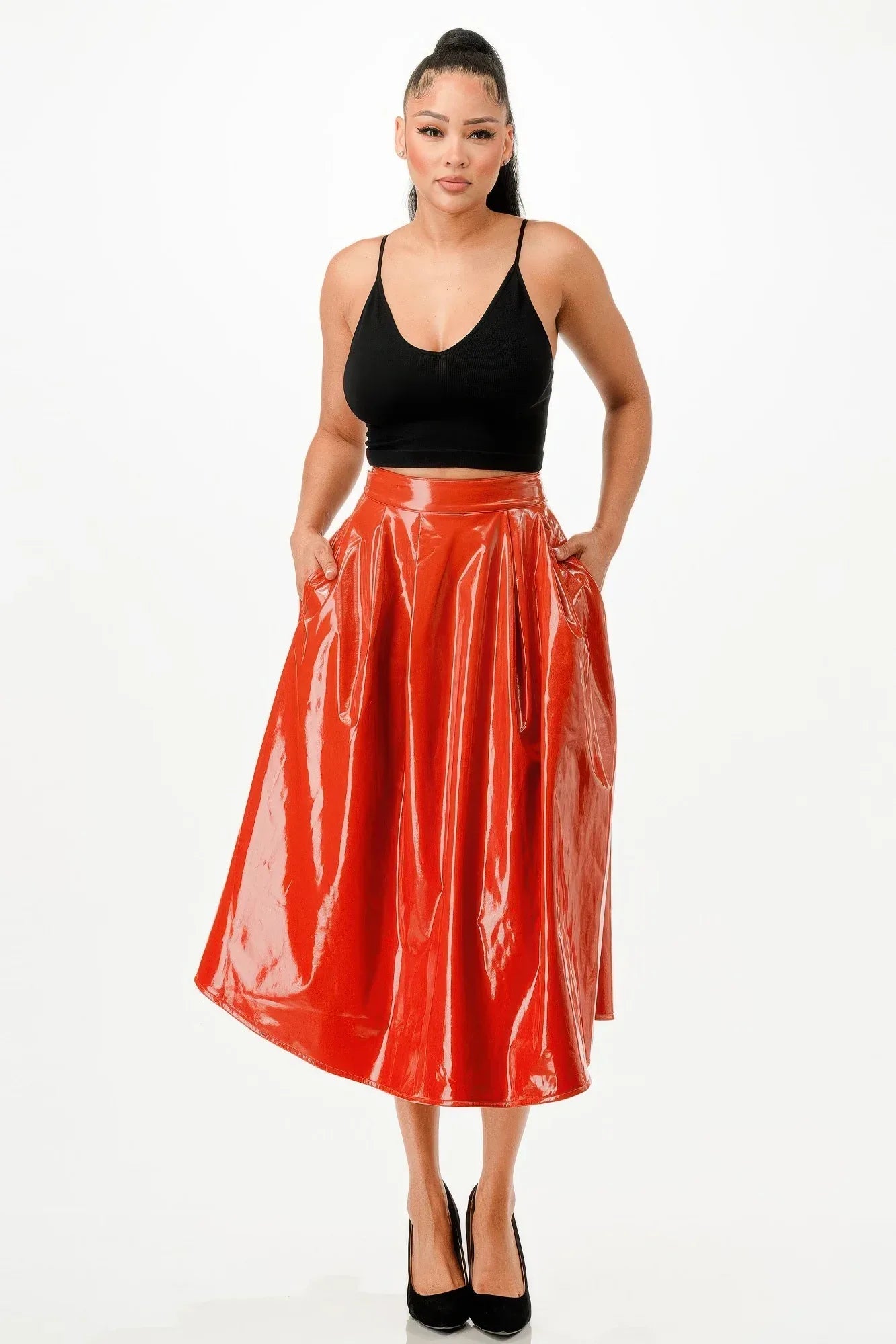 Midi Skirt With Pockets | Mixtshop LLC