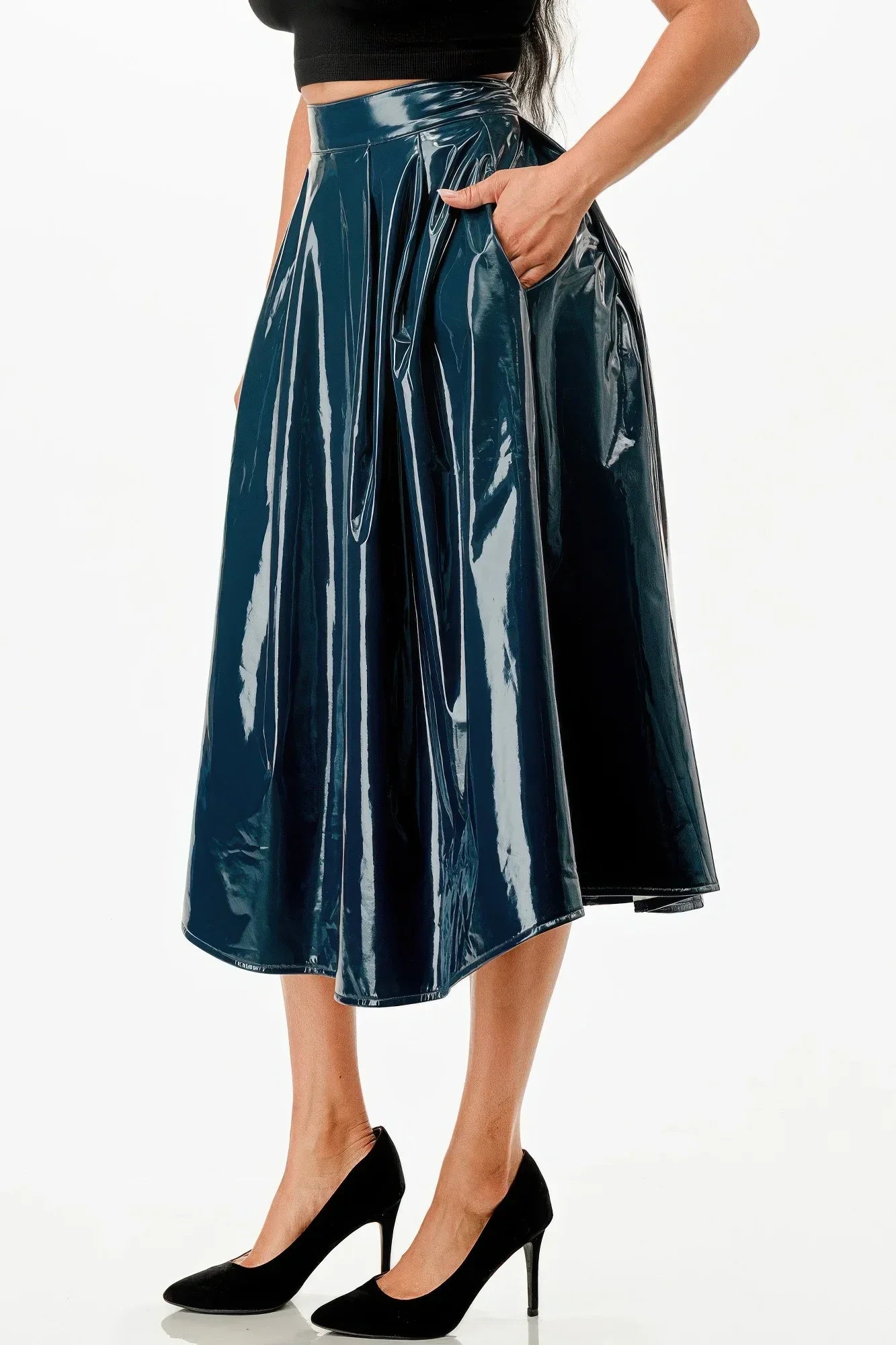 Midi Skirt With Pockets | Mixtshop LLC