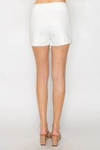 Wrap High-rise Elastic Mini Skort | Mixtshop LLC