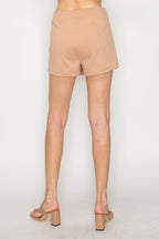 Wrap High-rise Elastic Mini Skort | Mixtshop LLC