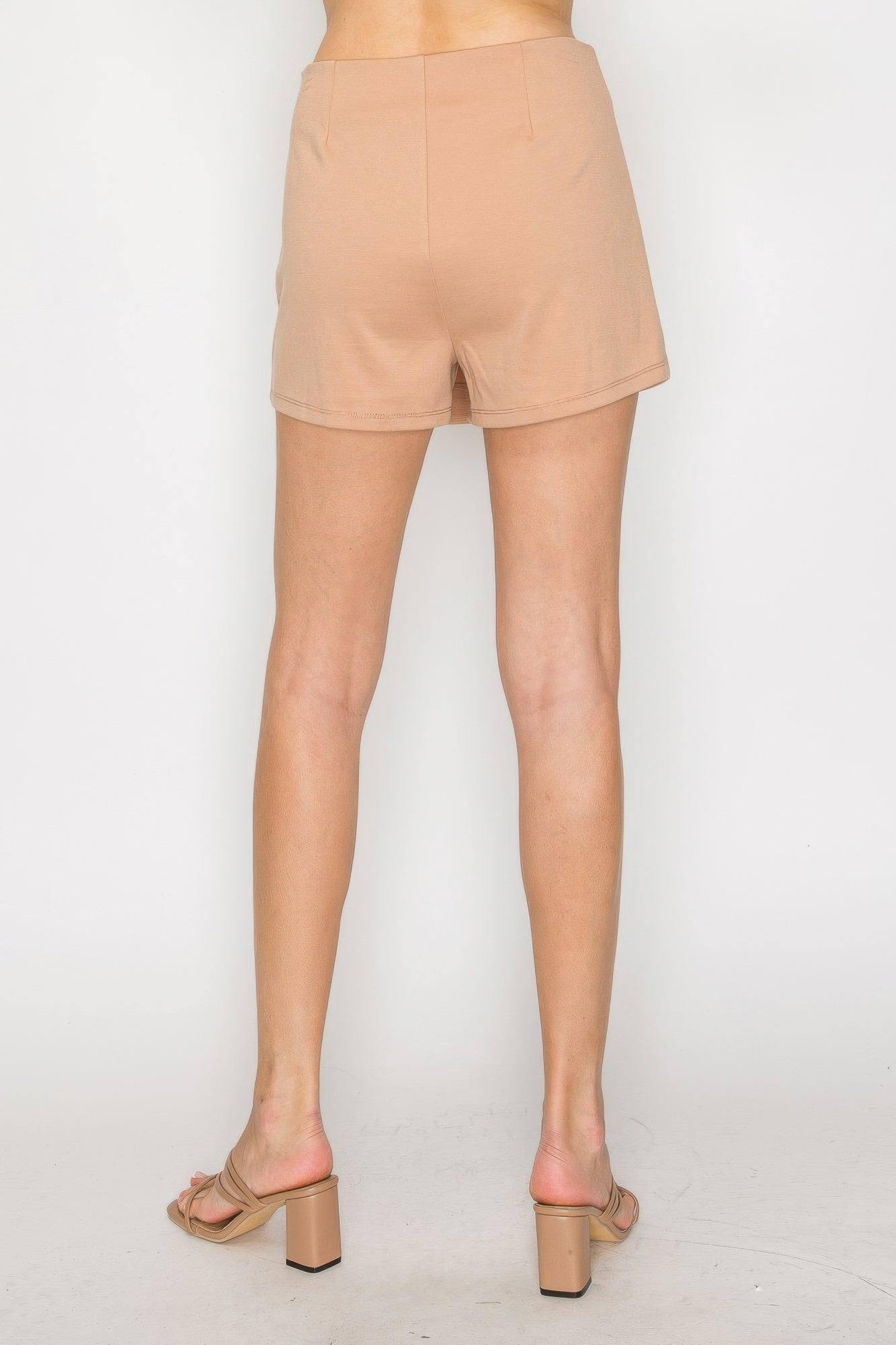Wrap High-rise Elastic Mini Skort | Mixtshop LLC