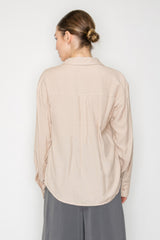 Button Down Collared Linen Shirt | Mixtshop LLC