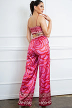 Bra Top And Wide Leg Pants Set | Mixtshop LLC