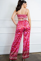 Bra Top And Wide Leg Pants Set | Mixtshop LLC