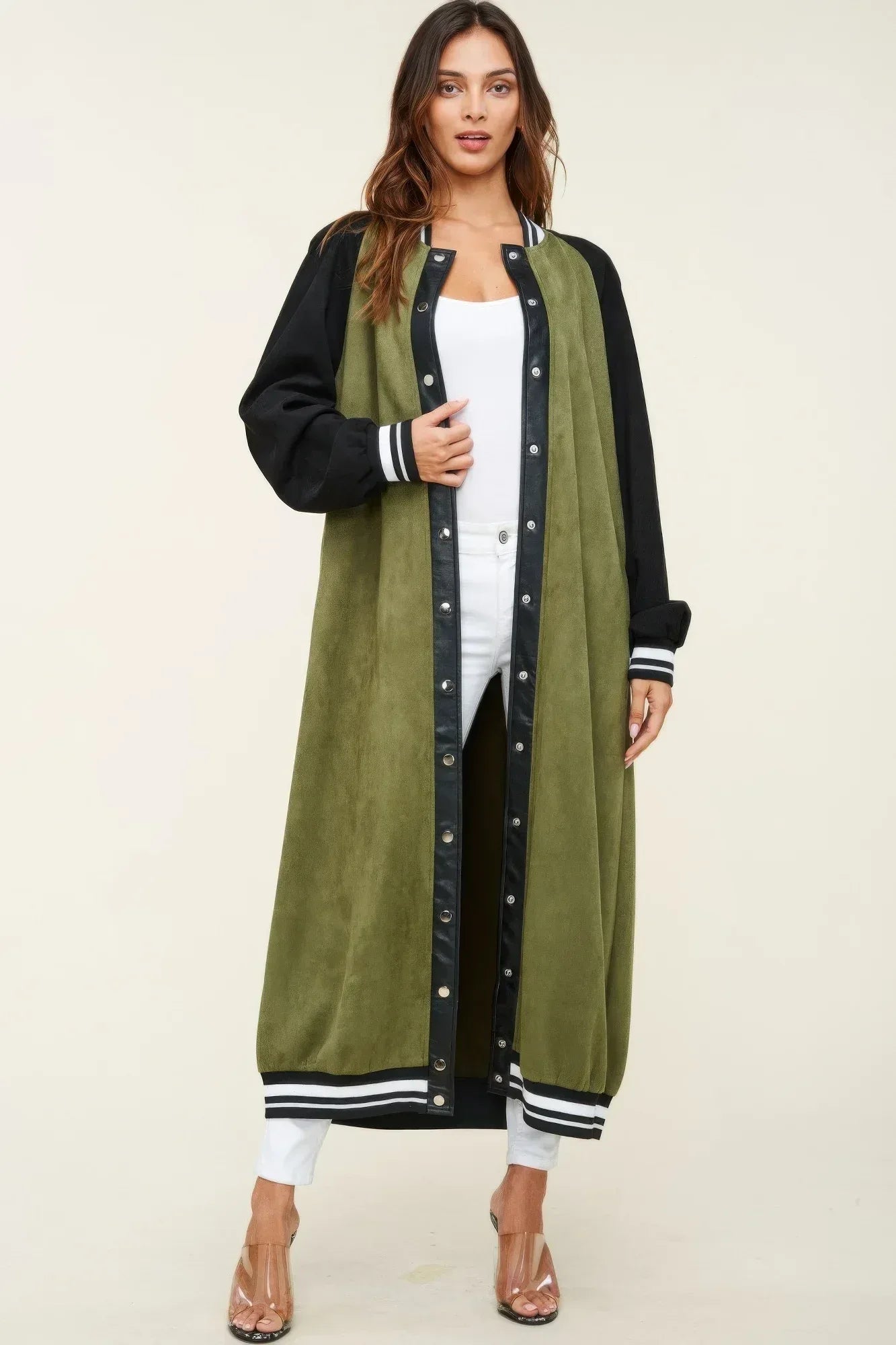 Maxi Faux Suede Jacket | Mixtshop LLC