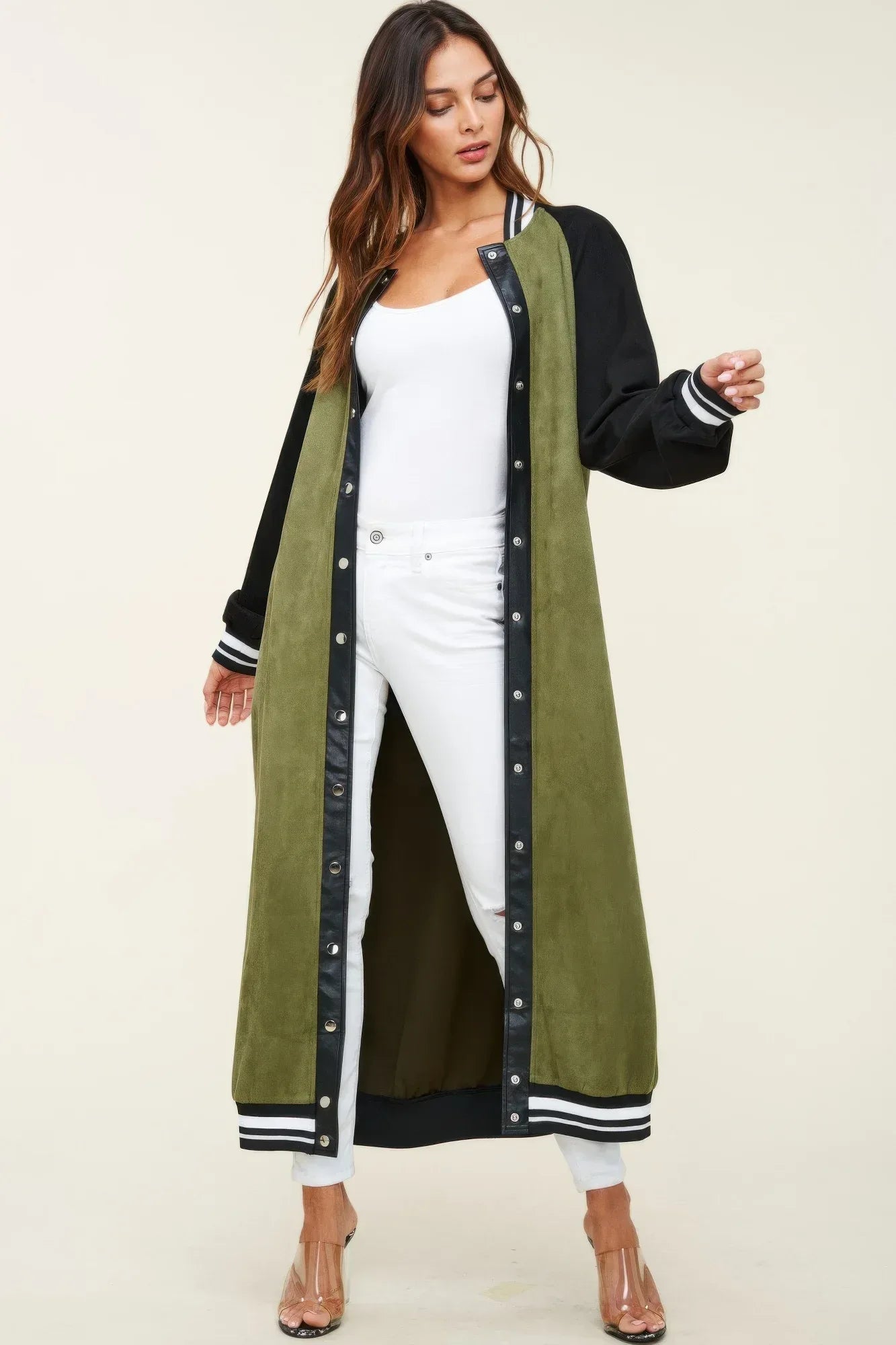 Maxi Faux Suede Jacket | Mixtshop LLC
