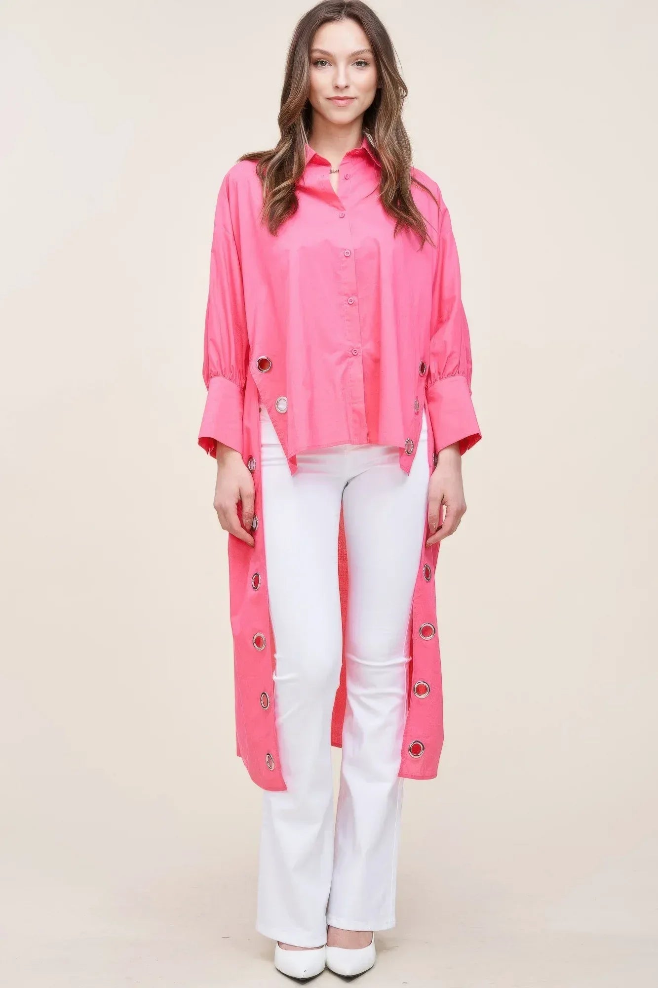 Oversized Shirt With Long Back Secondary image