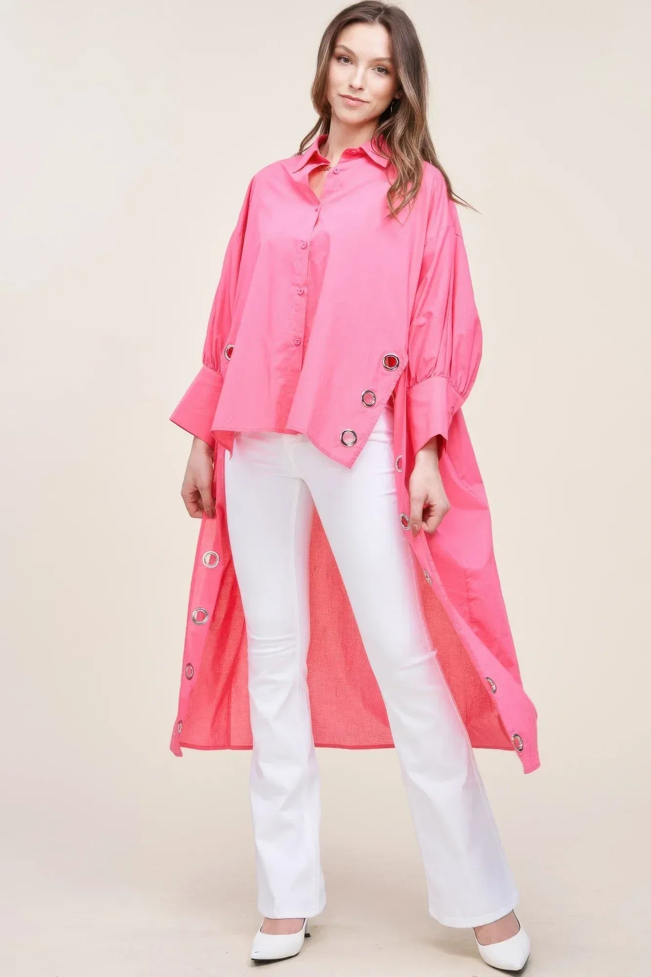 Oversized Shirt With Long Back | Mixtshop LLC