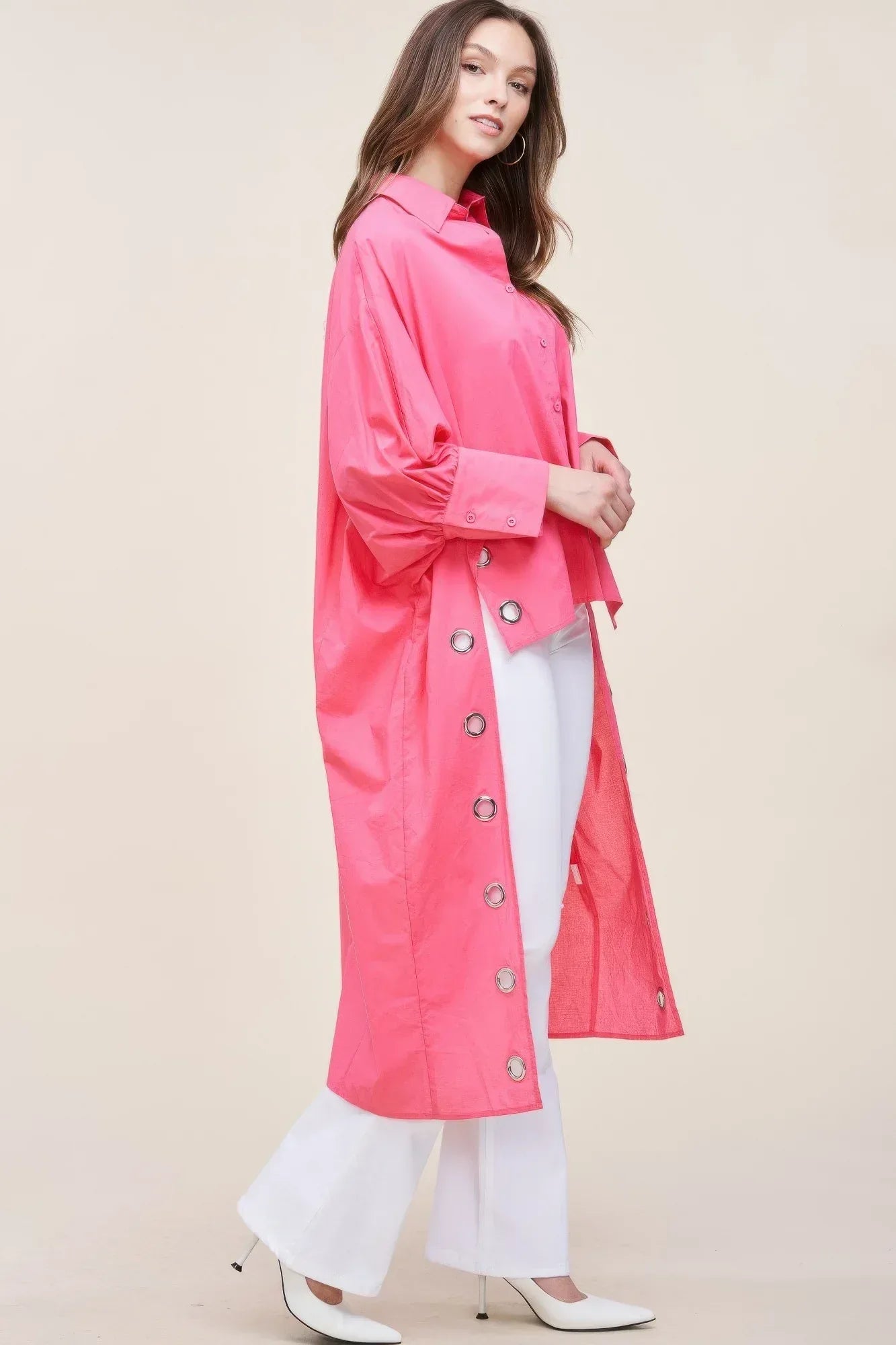 Oversized Shirt With Long Back | Mixtshop LLC