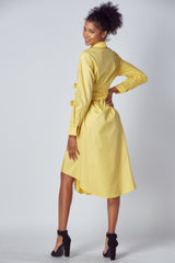 Shirt Dress With Tie Up Belt Detail | Mixtshop LLC