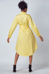 Shirt Dress With Tie Up Belt Detail | Mixtshop LLC