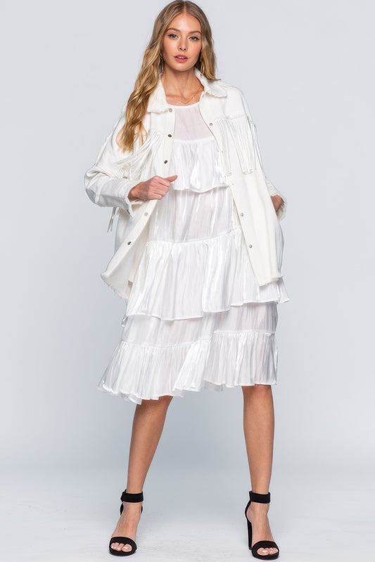 Ruffle Midi Dress | Mixtshop LLC