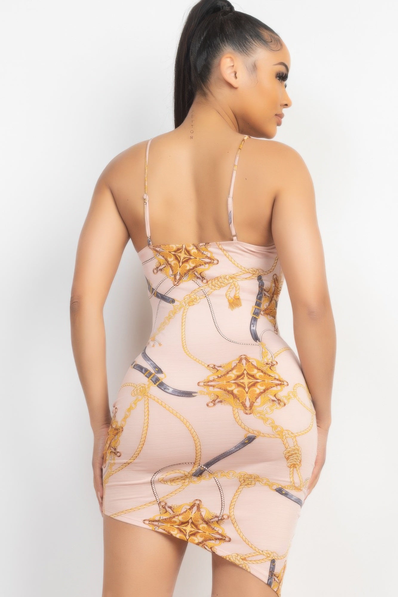 Side Ruched Asymmetrical Hem Dress | Mixtshop LLC