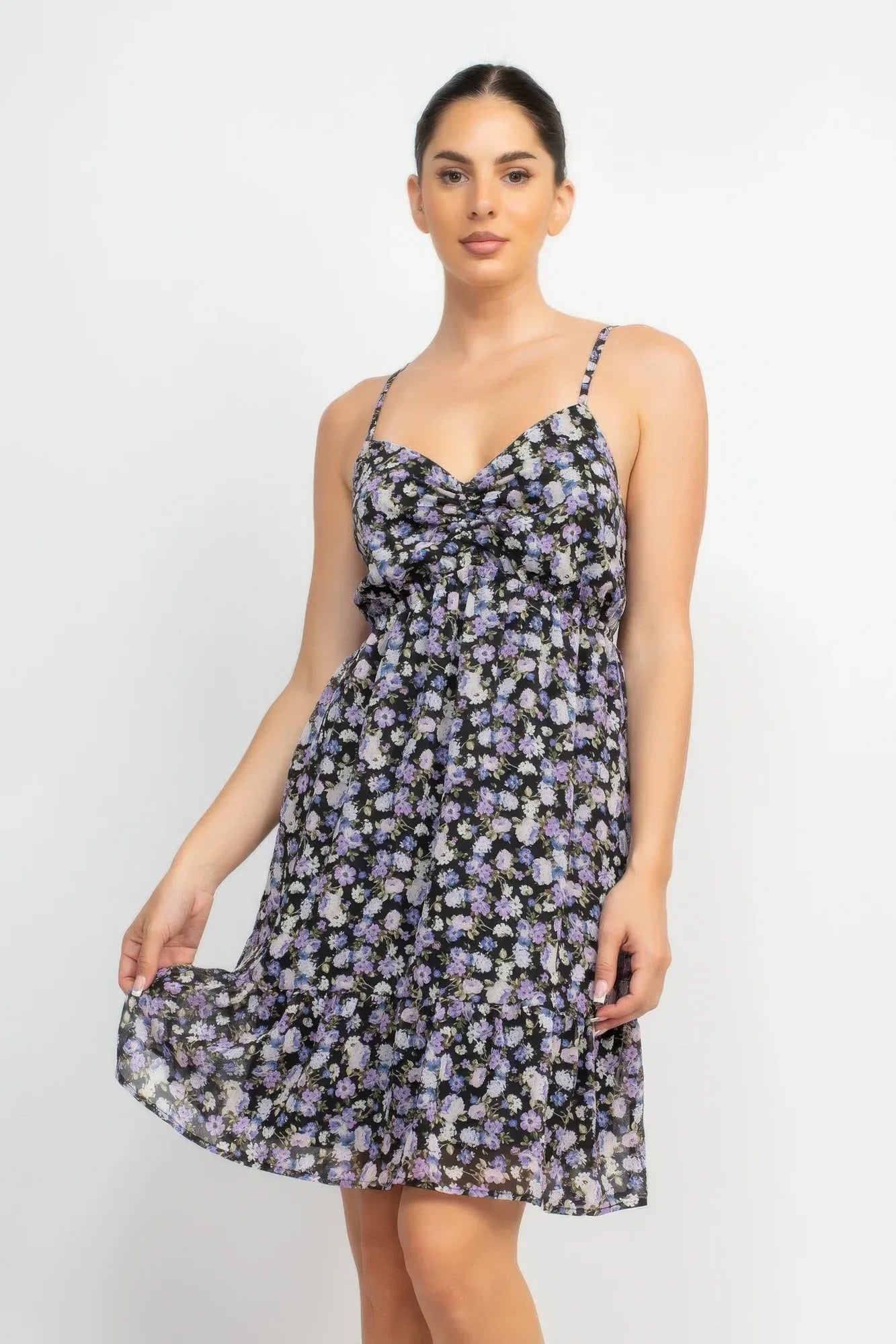 Double Strap Back Mini Dress | Mixtshop LLC Main image