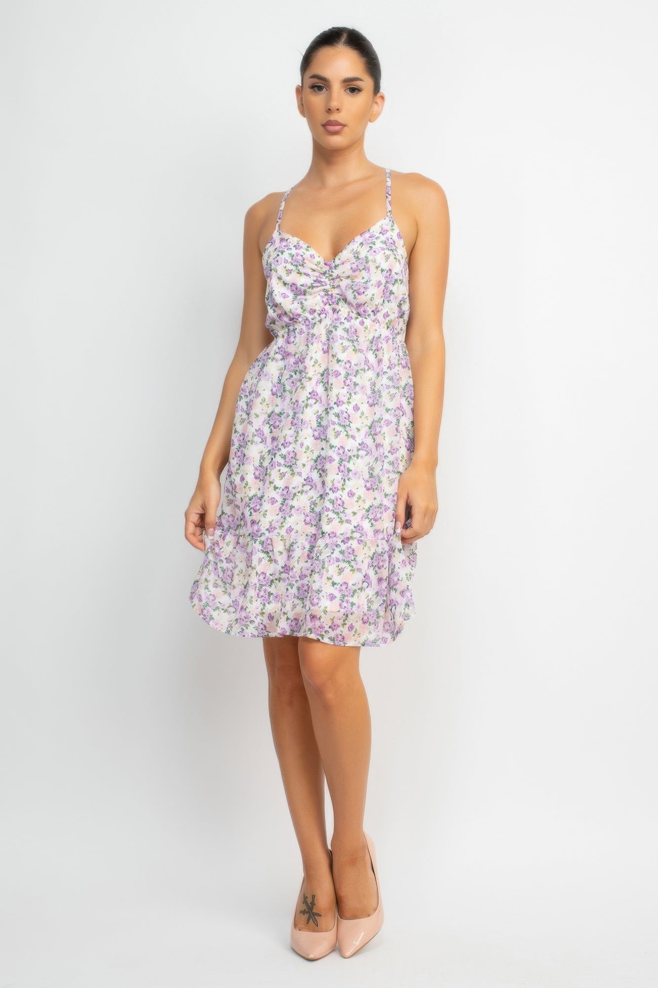 Double Strap Back Mini Dress | Mixtshop LLC